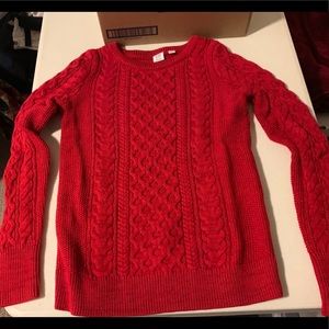 Bright red GAP sweater